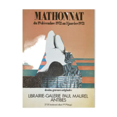 Affiche de Michel Mathonnat - 1973