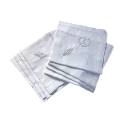 8 serviettes pur fil