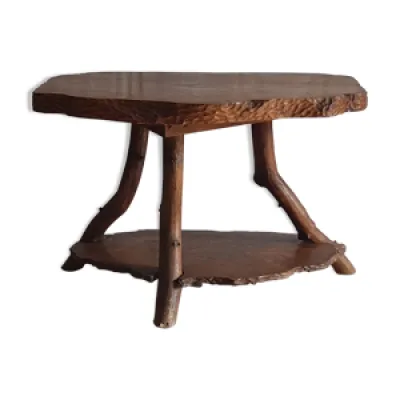 Table basse en bois massif - double