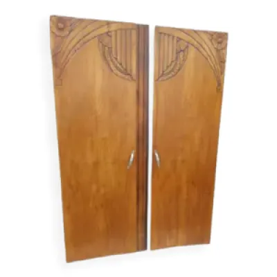 Paire de portes d'armoire - art deco