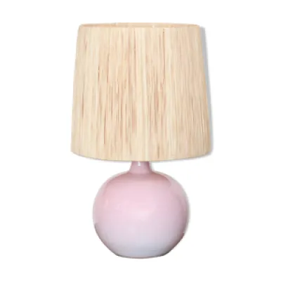 Lampe rose en céramique - abat