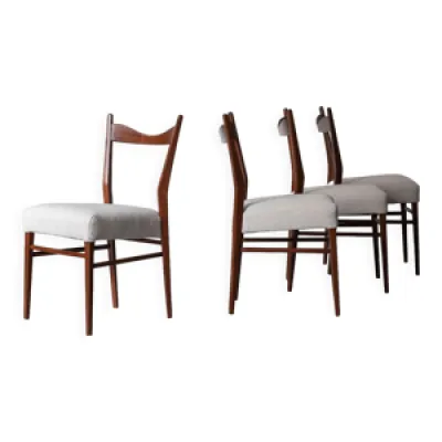 Set 4 chaises salle - 1950 design