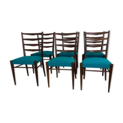 6 chaises de salle à - 1950