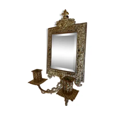 Miroir chandelier en - laiton forme