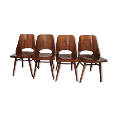 Ensemble de quatre chaises - 1960