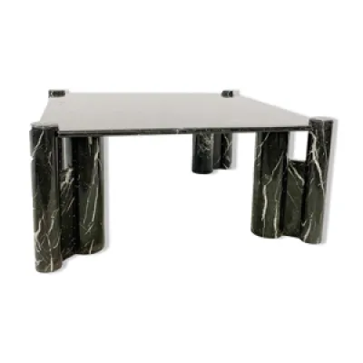 Table basse en marbre - noir milieu