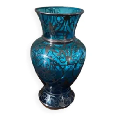 Ancien vase Venise en - argent verre