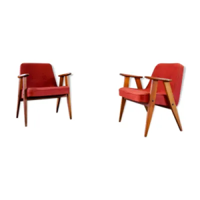 Paire de fauteuils 366 - chierowski 1960