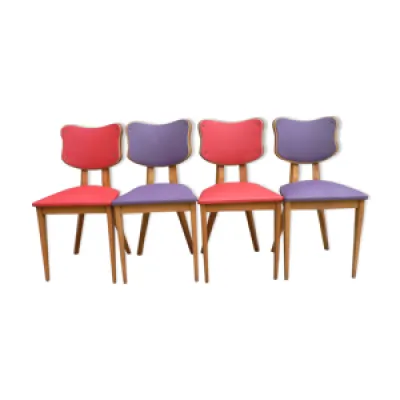 Série de 4 chaises vintage