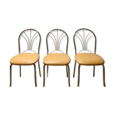3 chaises vintages 80