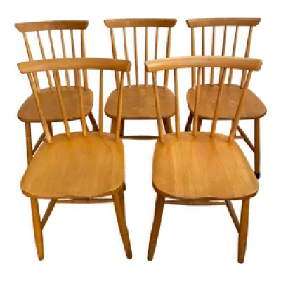 Lot 5 chaises salle - manger
