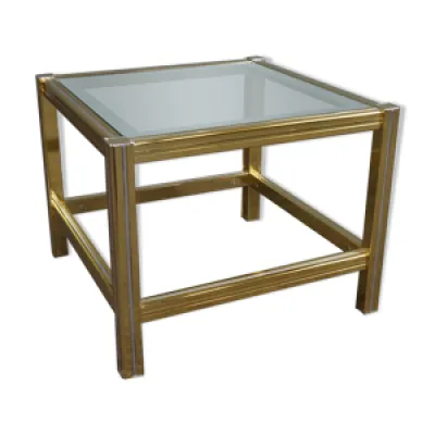 Hollywood Regency side - and glass table