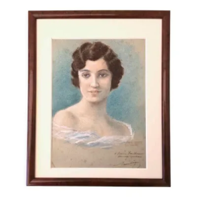 Portrait hommage de 1942 - pastel