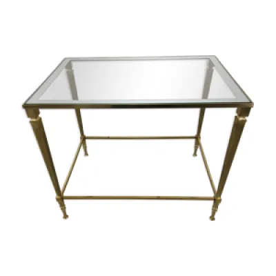 table d'appoint Hollywood - laiton verre