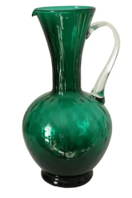 Vase cruche en verre - vert