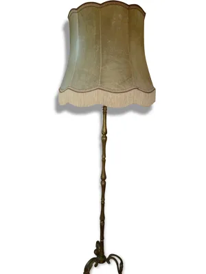 Lampadaire en bronze - abat