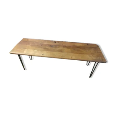 Table basse salon pieds - bureau bois