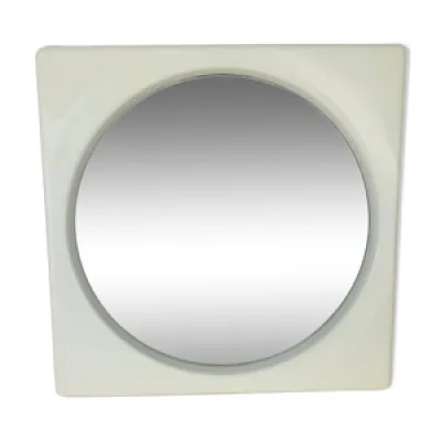 Miroir space age carré - blanc