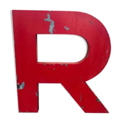 Lettre R XXL de Garage - rouge