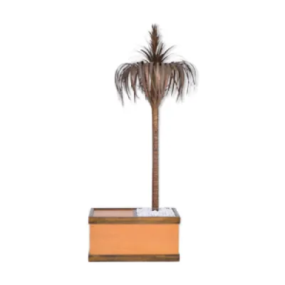Lampe italienne Hollywood - palmier bois