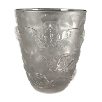 Vase Cherubs vintage - verre