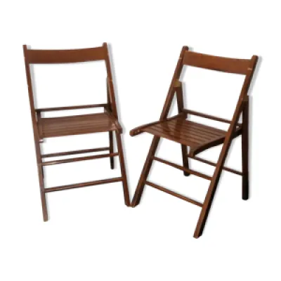 Paire de chaises pliantes - vintages