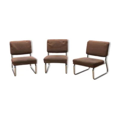 Suite de 3 fauteuils - vintages 50