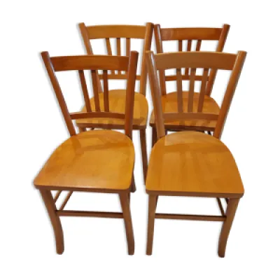 Suite 4 chaises - bistrot 1960