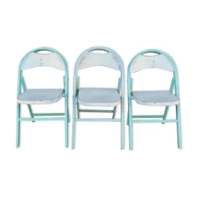 Série de 3 chaises pliantes - thonet