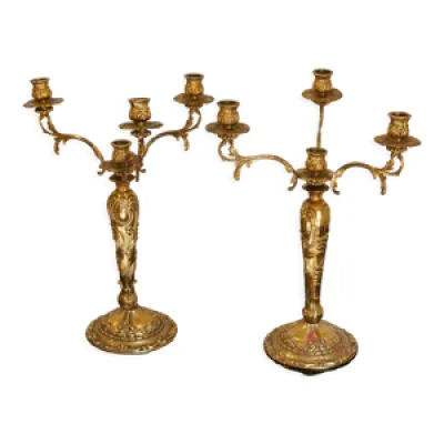 Paire chandeliers ciselé - italie