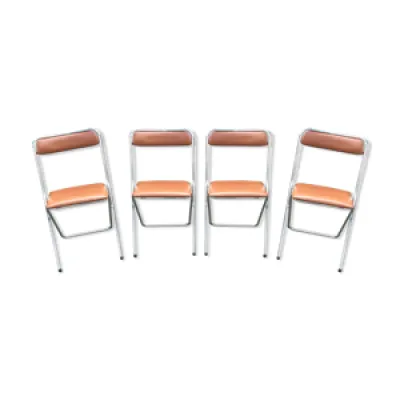 4 chaises vintage pliante - marque