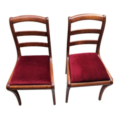 2 chaises style restauration