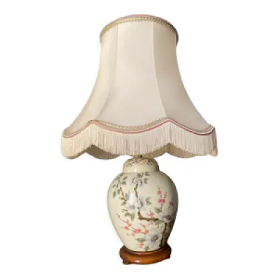 Lampe chine par limoges - decor floral