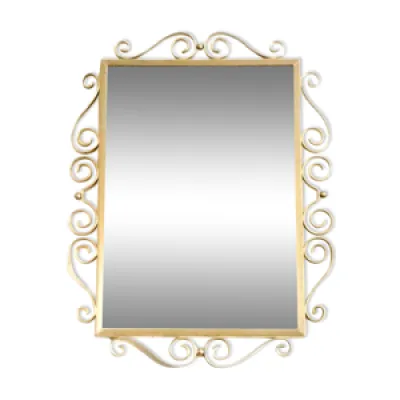 Golden mirror 78 x 64 - hollywood regency