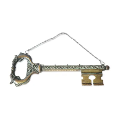 Porte clé art déco - bronze