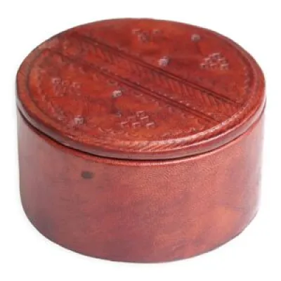 Boîte à bijoux Touareg - cuir
