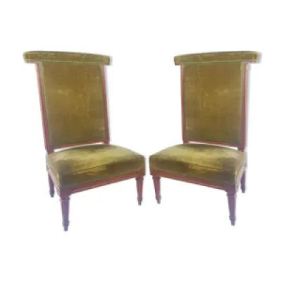 Paire de chaises ponteuses - bois rose