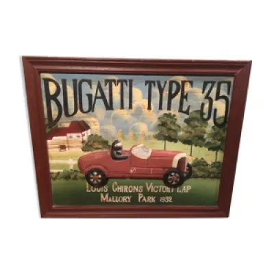 Panneau relief bois Bugatti