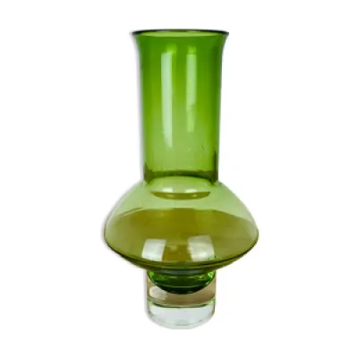 Vase scandinave verre - vert