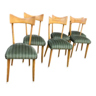 lot de 6 chaises vintage - 60