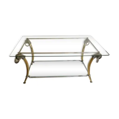 Table basse vintage chrome - design