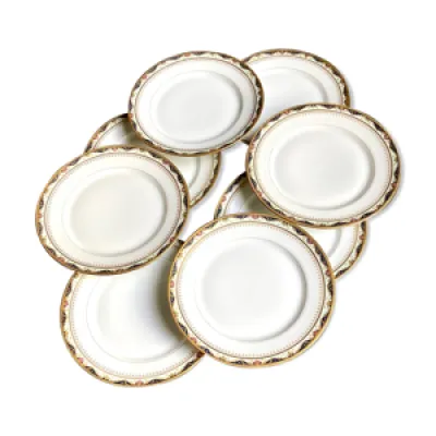 8 assiettes plates en - porcelaine limoges