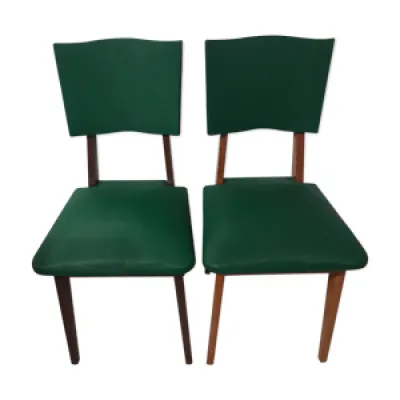 duo de chaises vertes