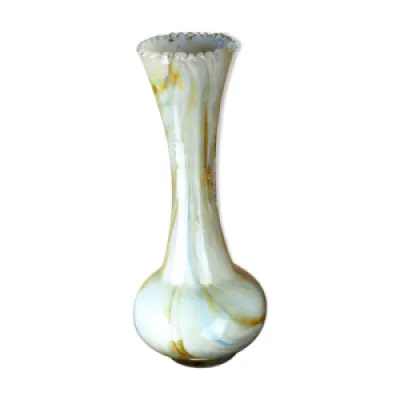 Vase en verre soufflé - col