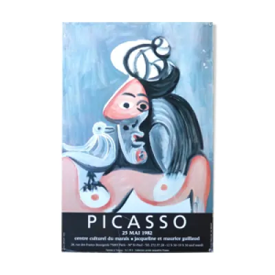 Affiche cartonnée, Picasso, - centre