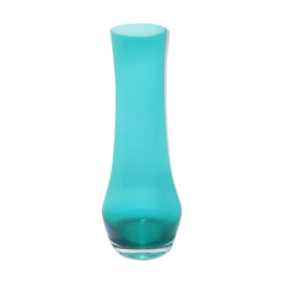 Vase en verre bleu vert - lasi