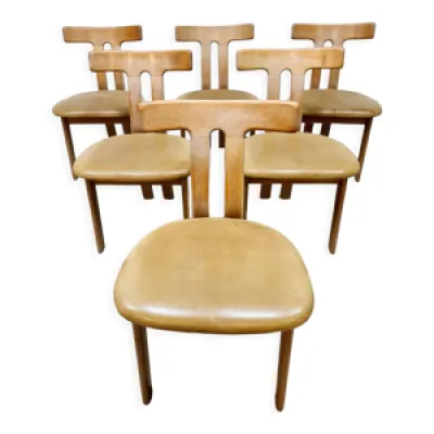 6 chaises de salle à - design midcentury