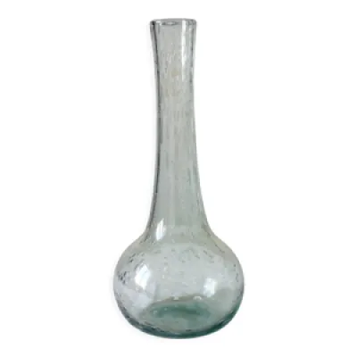 Vase soliflore en verre - biot bleu