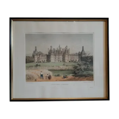 Lithographie du château - auguste
