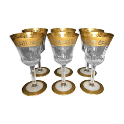 Ensemble de 6 verres - cristal saint louis